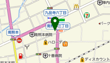 ウエスト 南熊本店の地図画像