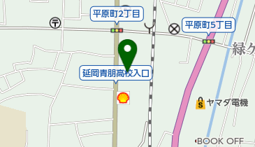 うどん そばやま信 平原本店の地図画像