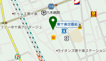 うなぎ 川辰の地図画像