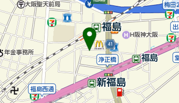 ふな定 福島庵の地図画像