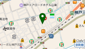 青葉 三宮店の地図画像