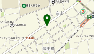 うなぎの柳川の地図画像