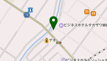 たかざわ亭の地図画像