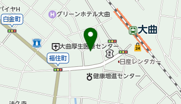 大曲プラザ たつみの地図画像