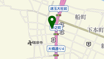 割烹 くまのの地図画像