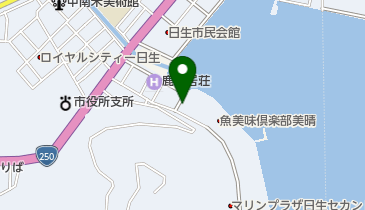 日生割烹上内の地図画像