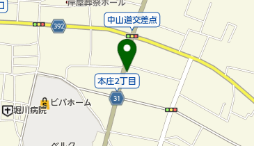 焼肉飯店の地図画像