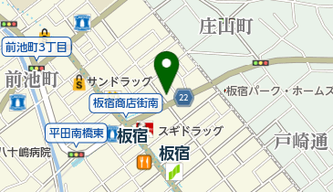 こうべ家の地図画像