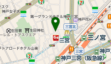 串かつ 大原の地図画像