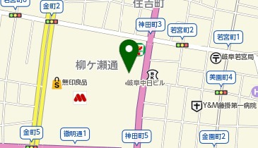 STEAK & HAMBURG KUISHINBO 柳ヶ瀬店の地図画像