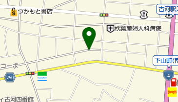芳寿司支店の地図画像