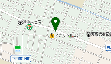 磯寿司の地図画像