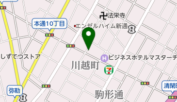 角寿司の地図画像