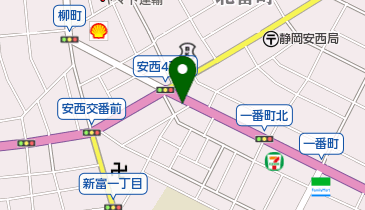 寿し鐵 安西店の地図画像
