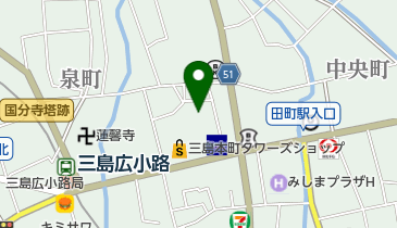 秀すしの地図画像