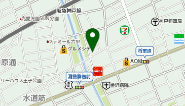 鮨 七福の地図画像