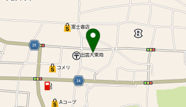 陽気寿司の地図画像