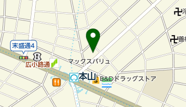 太平楽 本山店の地図画像