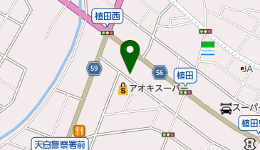 植田飯店の地図画像