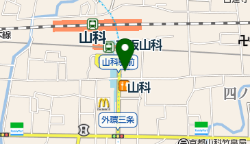 ミンミン 山科の地図画像