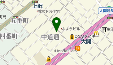 天津楼 大開店の地図画像