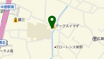 香港飯店 中筋店の地図画像