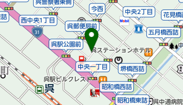 平和園 呉店の地図画像