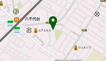 中国料理 白の地図画像