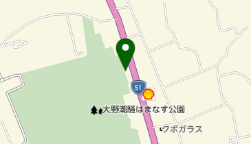 かつ治大野店の地図画像
