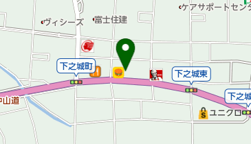 とんかつ富留川の地図画像
