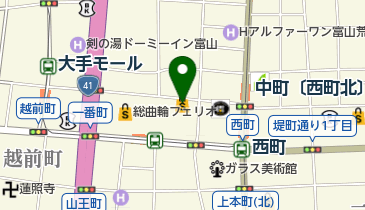 新とんかつ 総曲輪店の地図画像