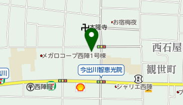 西陣 鳥岩楼の地図画像