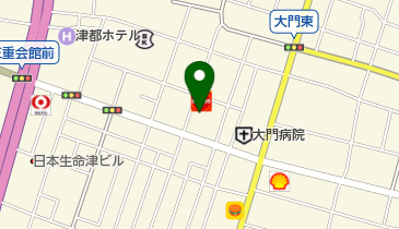 和食処ささらの地図画像