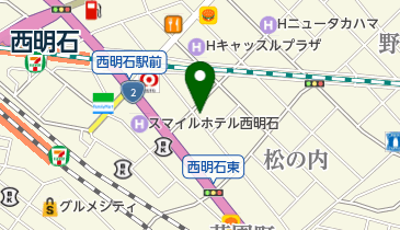 松の内 明石屋の地図画像