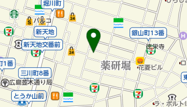 深山 薬研堀店の地図画像