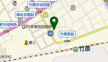 竹原シティホテル 和風レストラン竹亭の地図画像