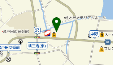 まきの日本料理の地図画像