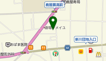 焼肉しゃぶ亭味楽の地図画像