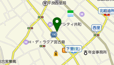 ALL AMERICAN FOOD A&W 宮古下里通り店の地図画像