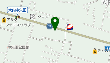 みほり峠 大内店の地図画像