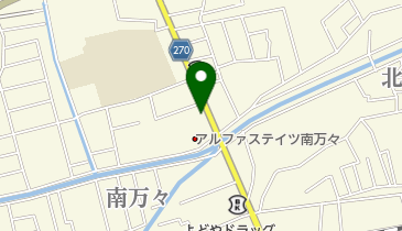 カフェレスト ALPHA.万々店の地図画像