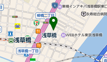 やなぎばし鳥茂の地図画像