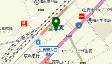 樽屋 生麦店の地図画像