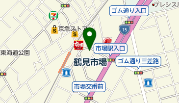 浜一番 鶴見店の地図画像