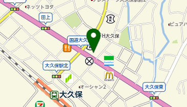 米鶏食堂の地図画像