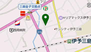 やきとり阿波おどりの地図画像