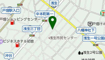 笹川やきとりの地図画像
