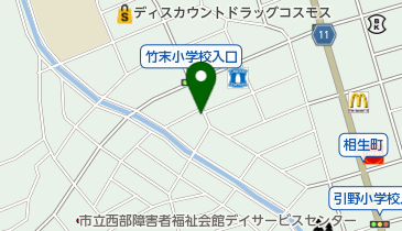 炭火焼鳥ゆう蔵 竹末本店の地図画像