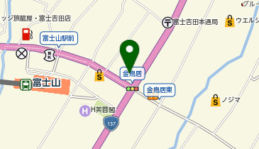 ガキ大将ラーメン匠富士吉田店の地図画像