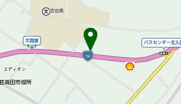 長浜ラーメン博多屋 吉田店の地図画像